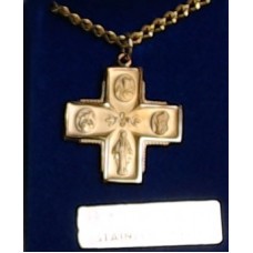 Cross 14 kt Gold Filled & Stainless Chain